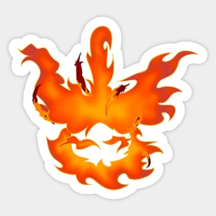 Phoenix Feathers Sticker